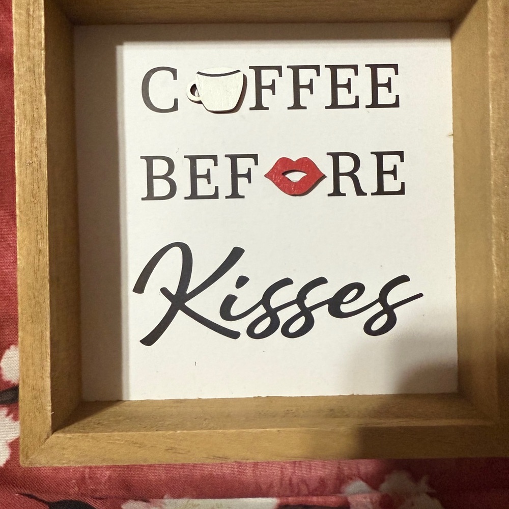 Coffee Before Kisses Wall Art